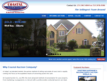Tablet Screenshot of coastalauction.com